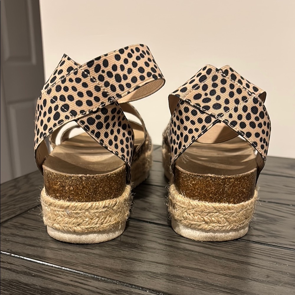 American Eagle Leopard Print Espadrille Sandals - image 5